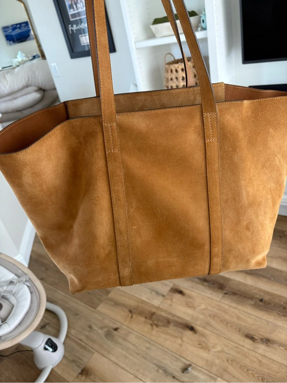 Sézane Gabin bag in taupe